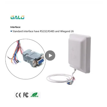 

GALO Long Range free SDK 860-960Mhz 2-6M reading range UHF Long Distance RFID Reader