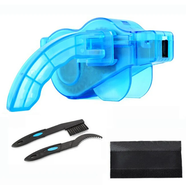 Best 4 PCS / Set Bicycle Chain Cleaner Cycling Cleaning Brushes Bike Quick Washing tool Kits+ Clean Brush+ Chain Protector OD0001 1
