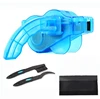 4 PCS / Set Bicycle Chain Cleaner Cycling Cleaning Brushes Bike Quick Washing tool Kits+ Clean Brush+ Chain Protector OD0001 ► Photo 2/6