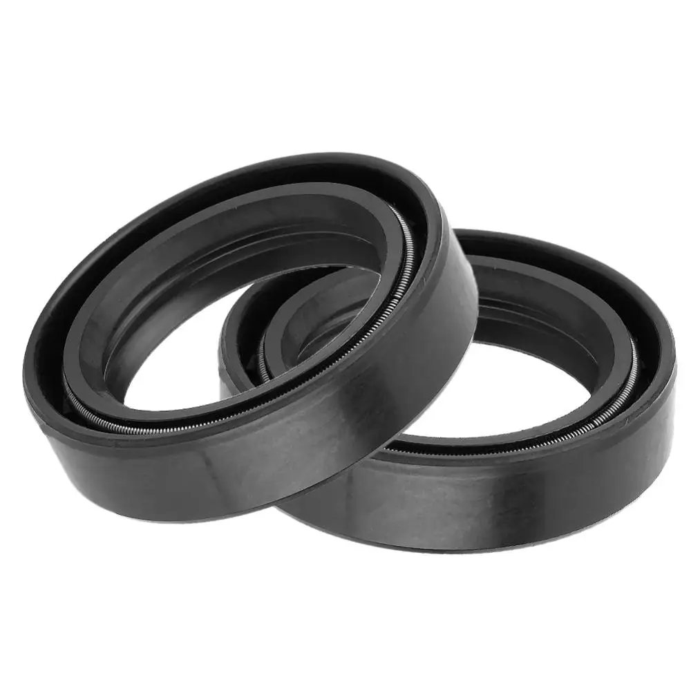 

2 pcs Universal Motorcycle Front Fork Damper Oil Seal Made of quality rubber material prevent oil spills defense against dirt