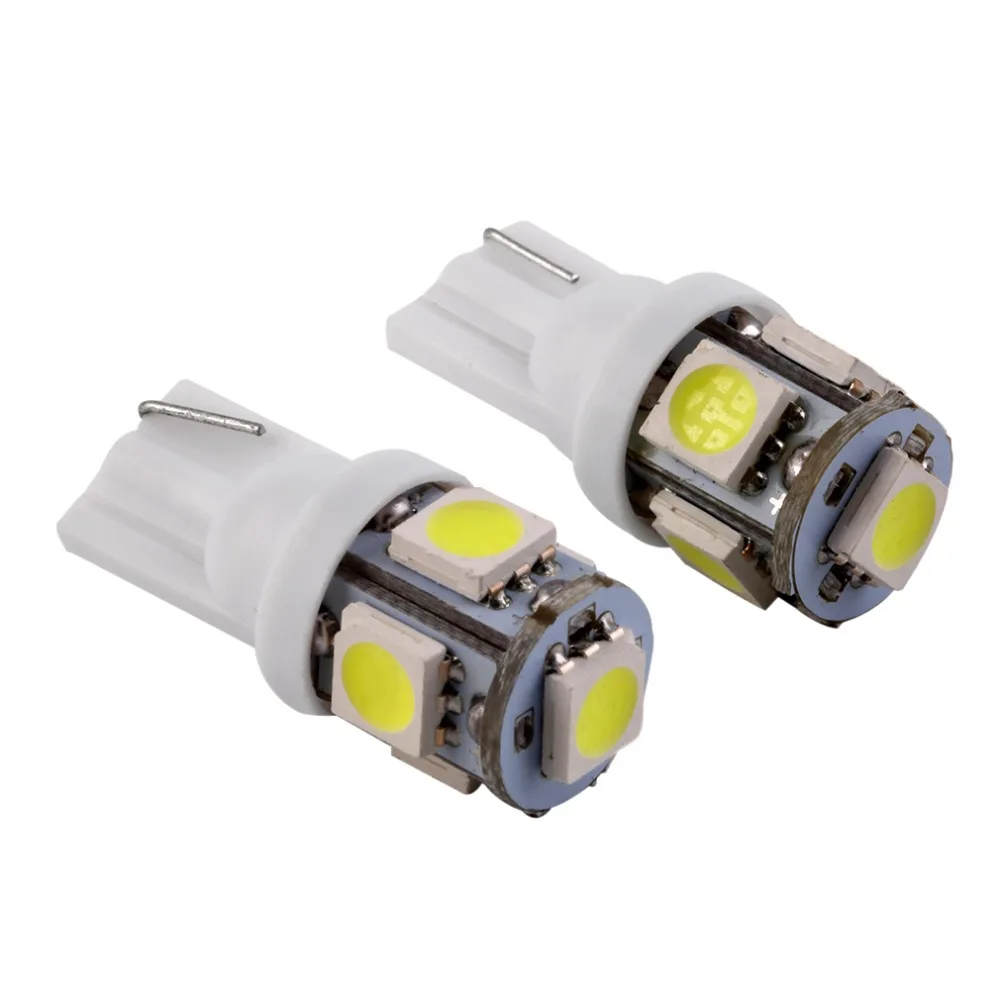 

2 pcs/1 lot Canbus T10 5 Smd 5050 LED Error Free Car Marker Light W5W 194 168 5SMD No Warning Clearance Bulbs 5led DC 12V