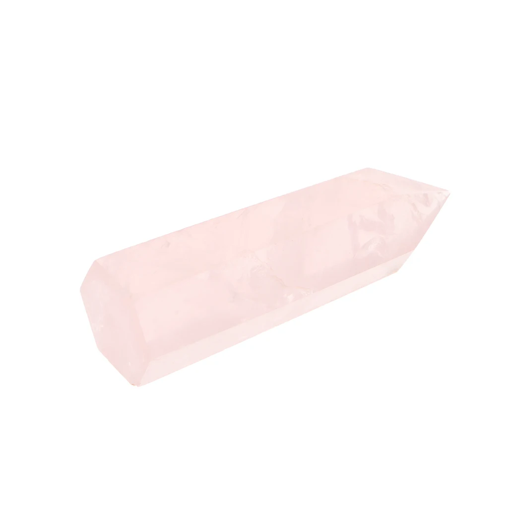 Fluorite Hexagonal Column Geomancy Ornament Crystal Quartz Ornaments Stones Pink