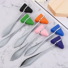 Случайный цвет медицинский треугольник ударный колено Неврологический Молоток ударный диагностический рефлекс молоток Медицинское использование Здоровый Инструмент