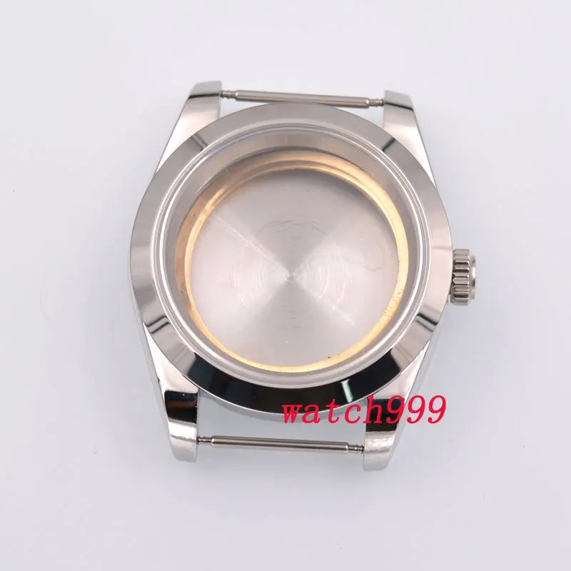 

40mm sterile sapphire glass automatic men Watch Case fit ETA2836 2824 miyota 8215 Movement