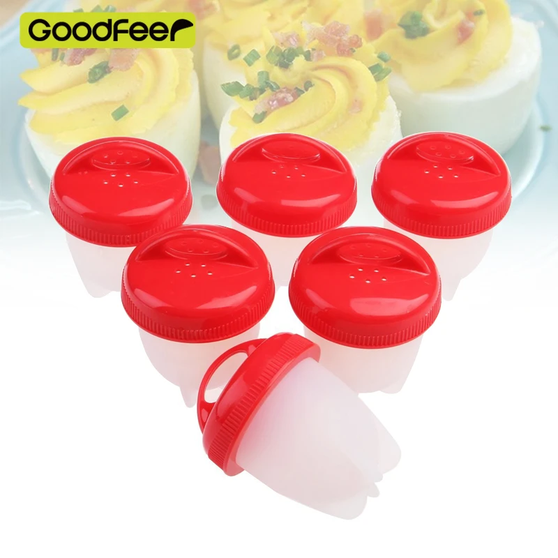 Горячая 1 компл./6 шт. силиконовые Egglettes яйцо Плита формы без оболочки для
