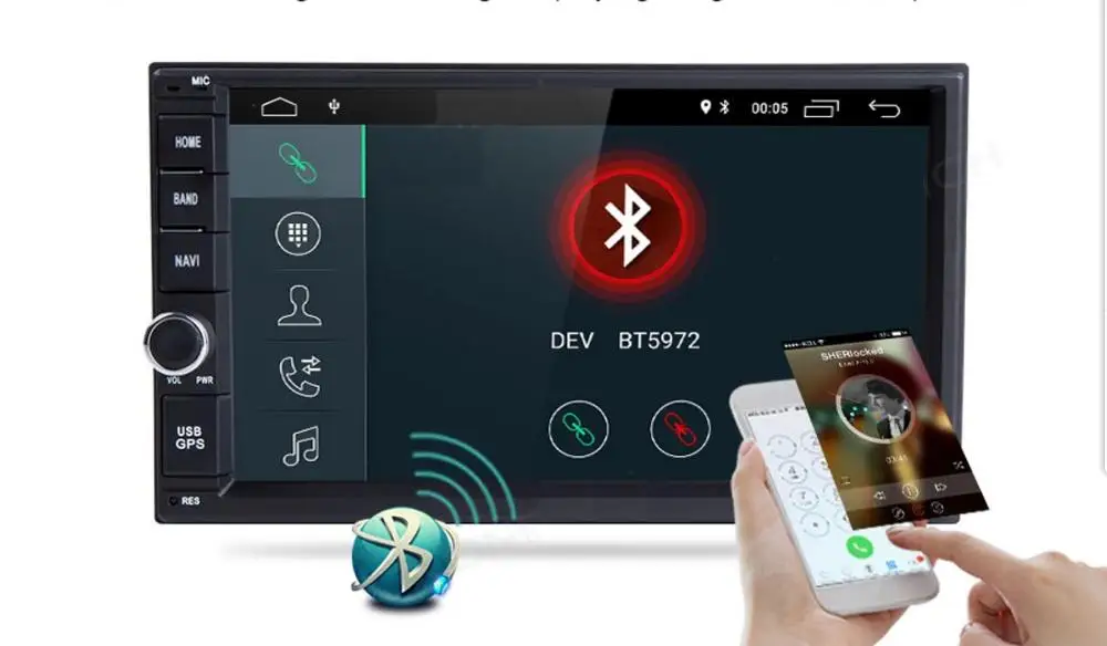 

7inch Universal radio 2 din Android Car without DVD player GPS+Wifi+Bluetooth+Radio+Quad Core+Capacitive Touch Screen+Audio