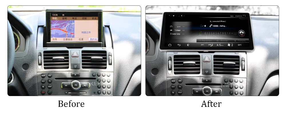 Flash Deal 4G LTE Android 7.1 Car Multimedia Player for Mercedes Benz C Class W204 S204 2008-2010 10.25inch  GPS Navigation stereo radio 4