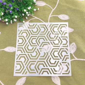 

Geometry DIY cake scrapbook stencils hollow Embellishments printing lace ruler Valentine's Day