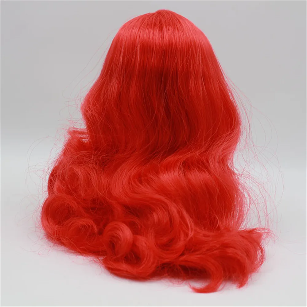 Срединная Блит куклы головы парик включая жесткий endoconch 20 см Фабрика среднего Блит кукла парик - Цвет: scalp wig