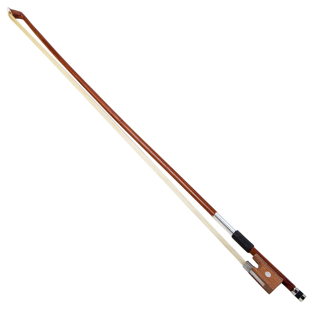 4/4 Violin Bow Horsehair Wood Stick Plastic Handle Fiddle Bow Violin Accessories Instruments
