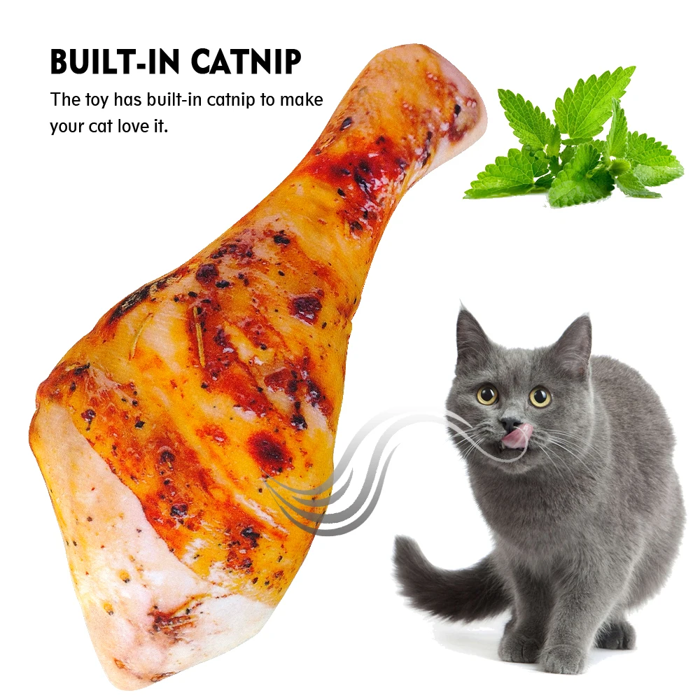 

Funny Plush Cat Toy Catnip Squeak Pet Kitten Puppy Toys Interactive Sound Cat Food Play Toy For Small Dog Cats Kitten Cat Supply