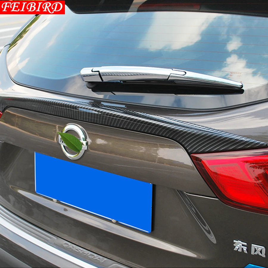 ABS Авто Стайлинг эффект спойлер Задняя Крышка багажника отделка люк комплект для