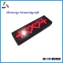 Привело имя карты/светодиодный мини знак/бейдж красный цвет LN-1248R