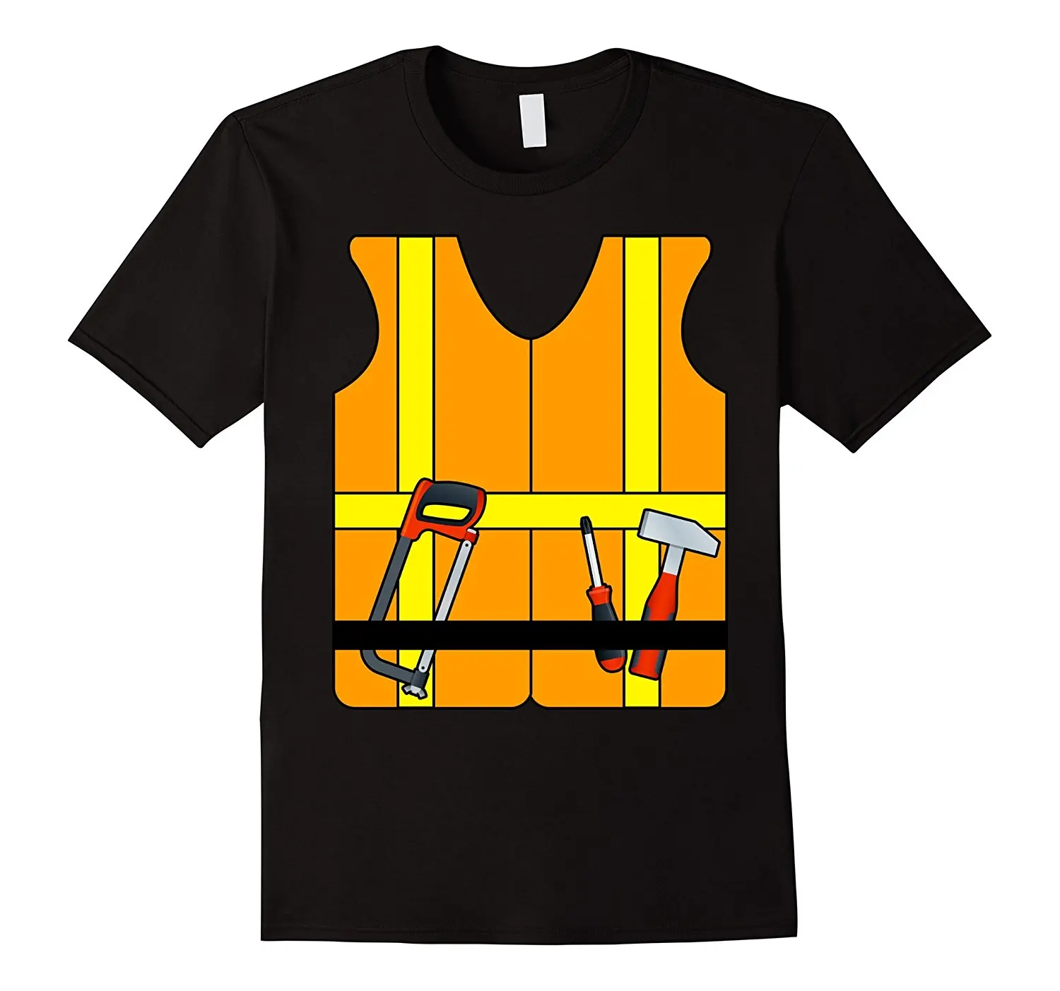 Construction Worker Halloween Costume T Shirt Top Quality Cotton Casual