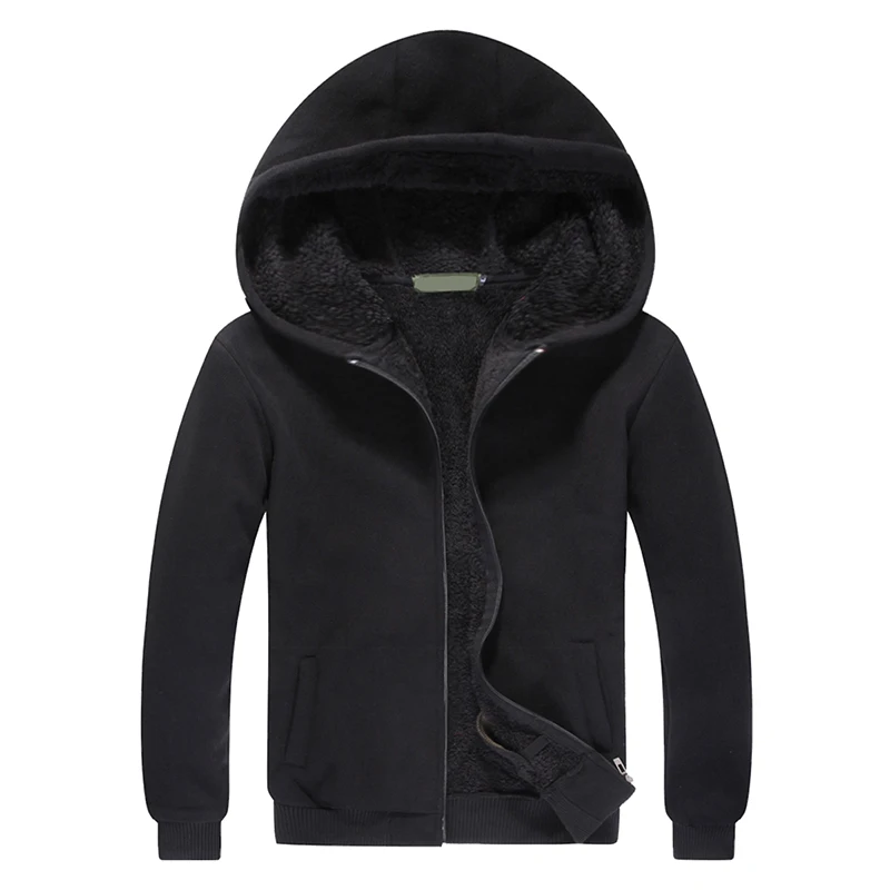 

2020 New Fashion Men Fleece Jacket Winter Casual Hooded Jacket Thick Warm Coat Army Green Brand Jacket Outerwear Free Shipping