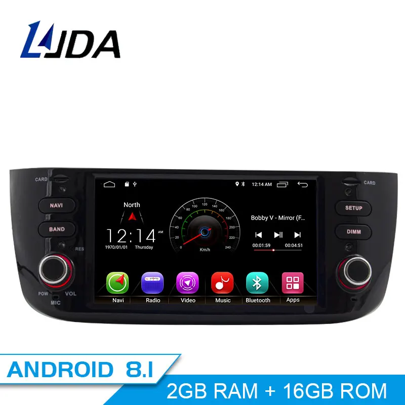 

LJDA 1 din Auto Radio Android 9.1 Car Multimedia Stereo For Fiat Grande Punto Abarth Punto EVO Linea 2012 2013 2014 2015 WIFI