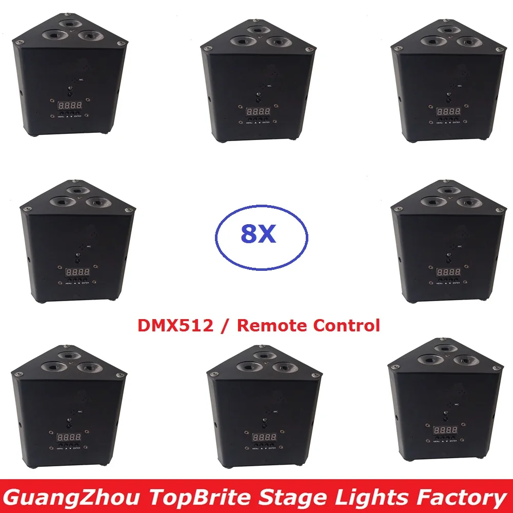 Светодиодный сценический светильник RGBW 3X10W 8 шт./партия светодиодный s с DMX512 для