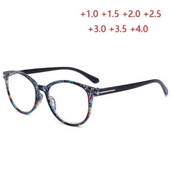 

Retro Resin Lenses Round Reading Glasses For Elderly Fashion Stripe Frame Hyperopia Glasses Magnifier +1.0 +1.5 +2.0 To +4.0