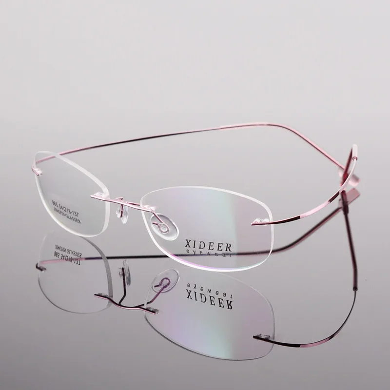 Vazrobe 9g Memory Frame Women Glasses Rimless Eyeglasses Woman S