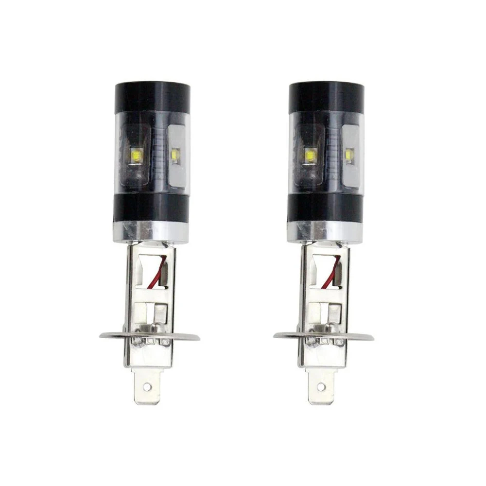 2pcs High Bright White H1 30W 6SMD LED Car Fog Lamp Replacement Bulb High Power DC12V