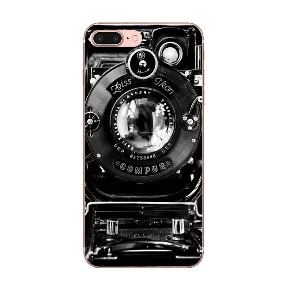 Силиконовый чехол для Apple iPhone 4 4S 5 5C 5S SE 6 6S 7 8 Plus X XS Max XR супер камера стиль старый