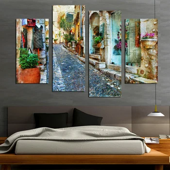 

4 Piece Hot Sell Modern Vista Canvas Painting Wall art Home Decoration Art Picture Paint on Canvas Prints F1868
