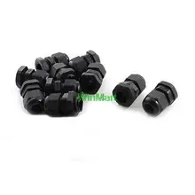 10 шт. m16x1.5 черный нейлон 4-8 мм Водонепроницаемый Кабельные вводы Инструменты для наращивания волос