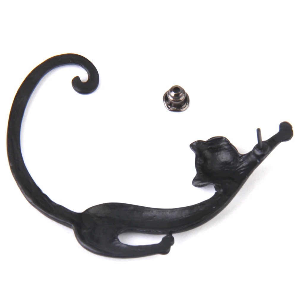 Phenovo 1pc Fashion Design Punk Gothic Alloy Long Tail Cat Earring Single Charm Ear Stud for Men Women Earrings Jewelry Party