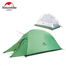 Naturehike Cloud Up 1 кемпинговая палатка обновленная версия 1 Мужская палатка для улицы Сверхлегкая профессиональная походная палатка с бесплатным ковриком