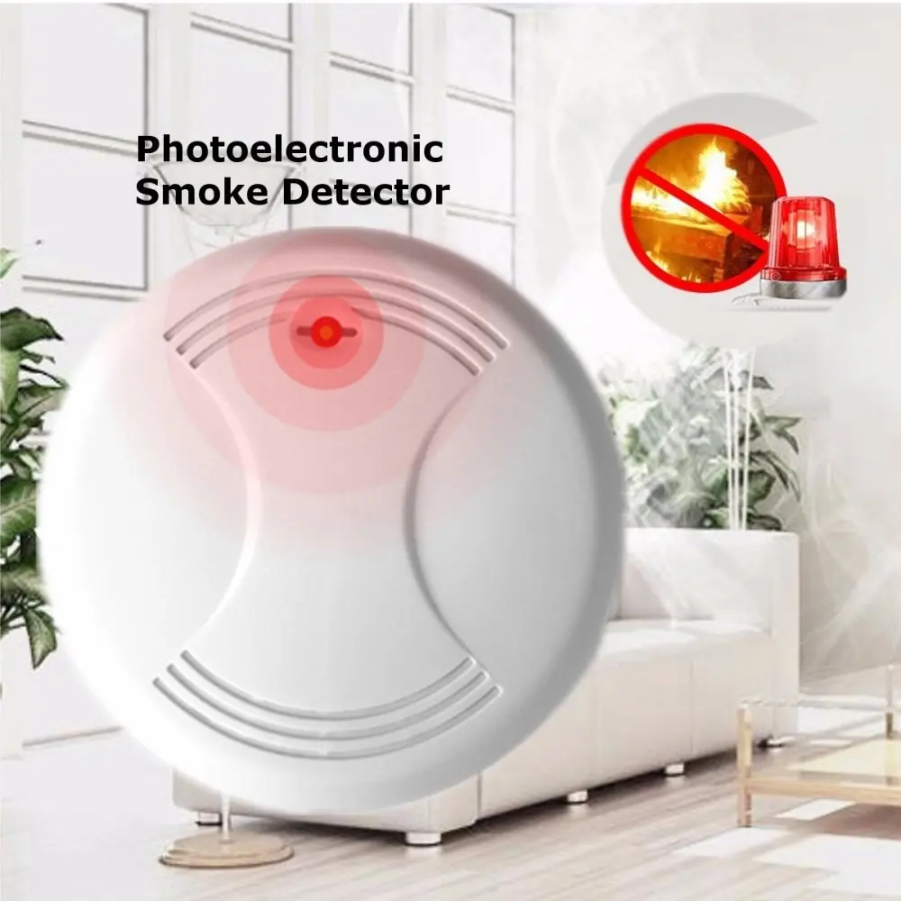 

NEW Hot Wireless Alarm Security Smoke Detector Fire Sensor For Home House Office GSM SMS Alarm Systems