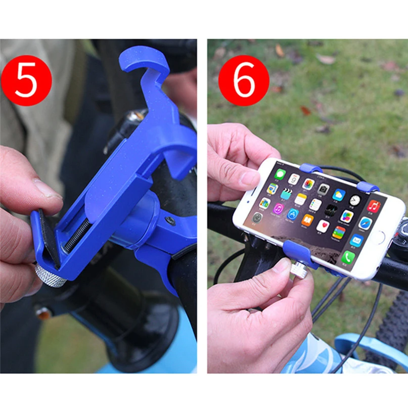 Universal Bike Bicycle Adjustable Bicycle 360 Rotate Phone Mount Bracket Adapter Holder Clip Bicycle Accessories #FS#4ST28 (8)