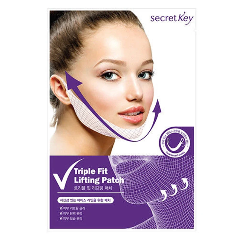 SECRET KEY Triple Fit Lifting Patch 5pcs Perfect V Mask V-Shape Jawline Face Firming Lift Up Management | Красота и здоровье