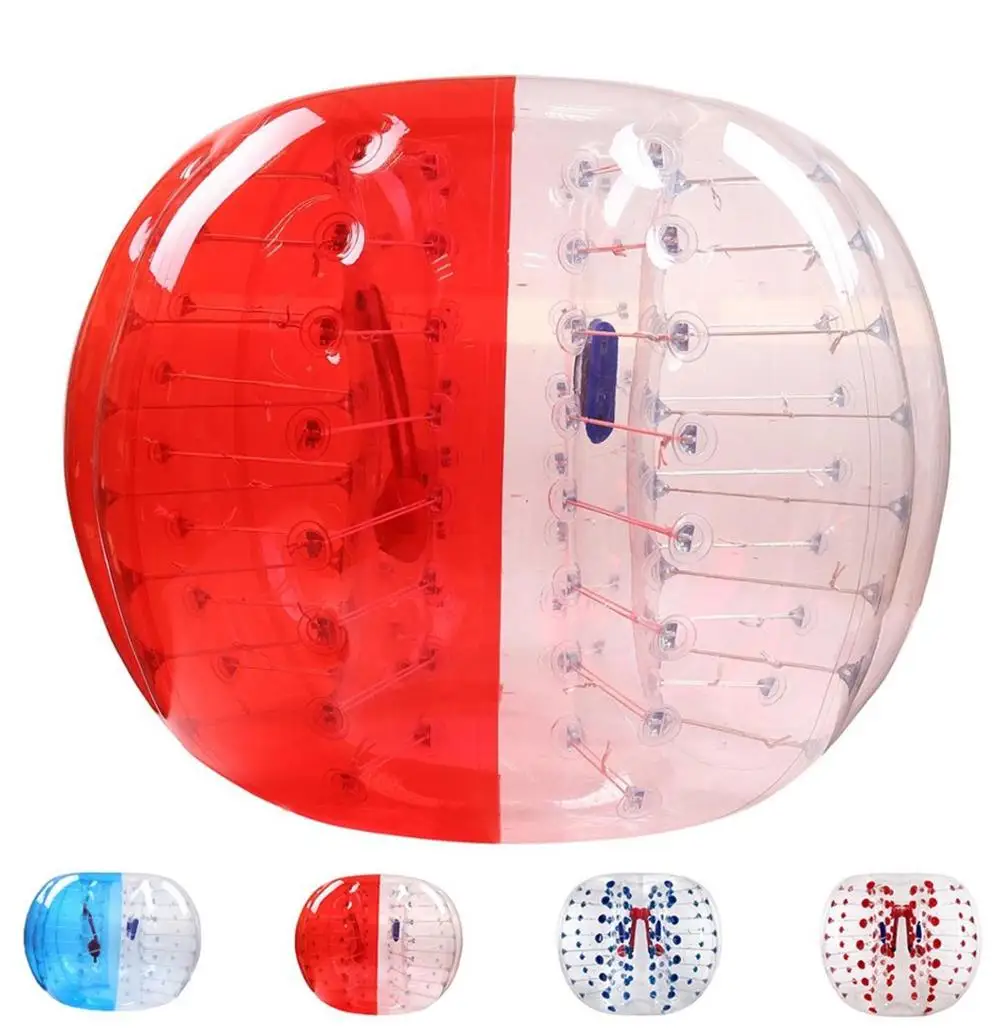 Воздушный шар для футбола Зорб мяч 0,8 мм ТПУ 1,2 м 1,5 м 1,7 м воздушный бампер мяч для взрослых надувной шар для футбола, Зорб мяч для продажи - Цвет: 1.7M Red clear