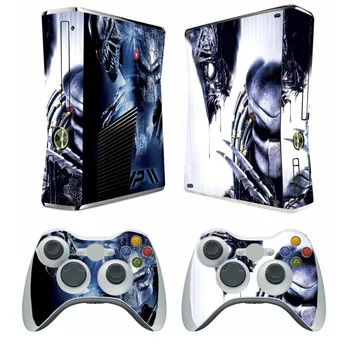 

257 Aliens Vinyl Skin Sticker Protector for Microsoft Xbox 360 Slim and 2 controller skins Stickers for XBOX360 SLIM