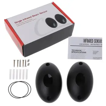 

12V or 24V Active Photoelectric Single one 1 infrared Beam Sensor Barrier Detector for Gate Door Window burglar Alarm System
