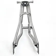 Титановая задняя треугольная вилка для велосипеда Brompton шириной 135 мм и передней вилкой для дискового разрыва шириной 100 мм
