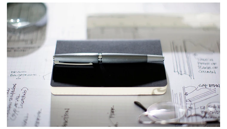 Jinghao KACO BALANCE Series металлический серый с серебряным зажимом перьевая ручка 0,5 мм F Перо инкинг ручки для бизнеса офиса Рождественский подарок