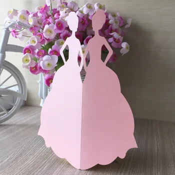 

50pcs Paper Bridal Shower Party Birthday Event Wedding Invitations Cards Wishing Well Blessing Card Decoration Festival Supplies