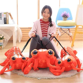 

50cm Cute lobster plush stuffed soft doll baby kids funny toy animal/goods peluches birthday kawaii gift for Creative children