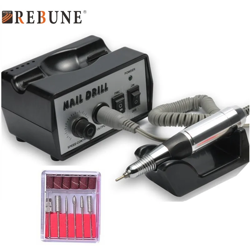 REBUNE 40W 35K RPM Electronic Nail Gel Remover Machine Set Multifunction Graver Quality Professional Nail Art