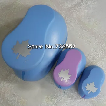 

3pcs (1 inch+1.5 inch+ 3 inch) flower shape craft punch Maple Cutter Scrapbooking school Paper Puncher eva hole punch