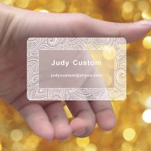 500 шт/один дизайн на заказ белая печать прозрачная бизнес имя пластиковая карта, ПВХ