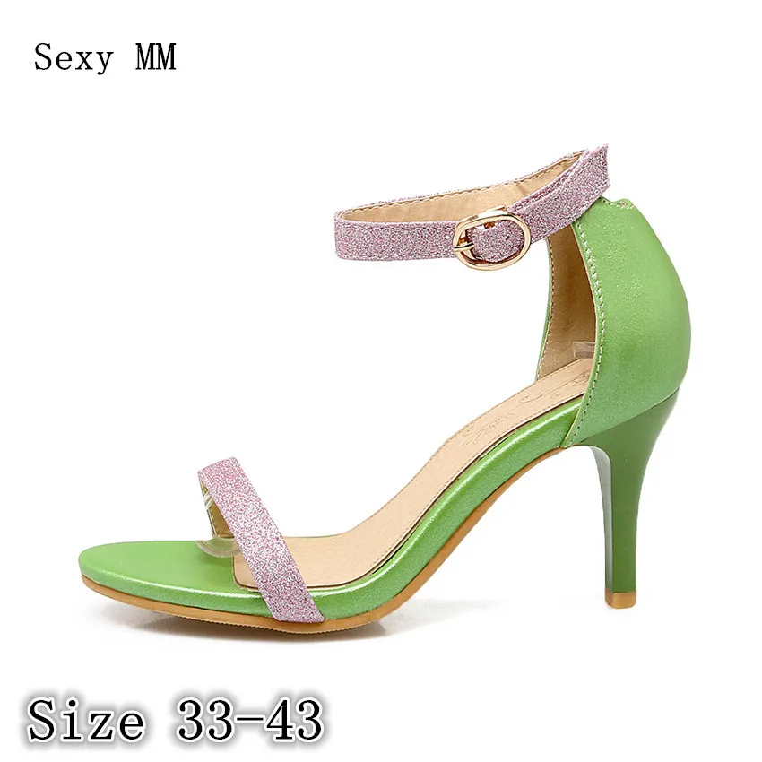 

Women Gladiator Sandals High Heels Peep Toe Pumps Summer Shoes Woman High Heel Sandals Plus Size 33 - 40 41 42 43