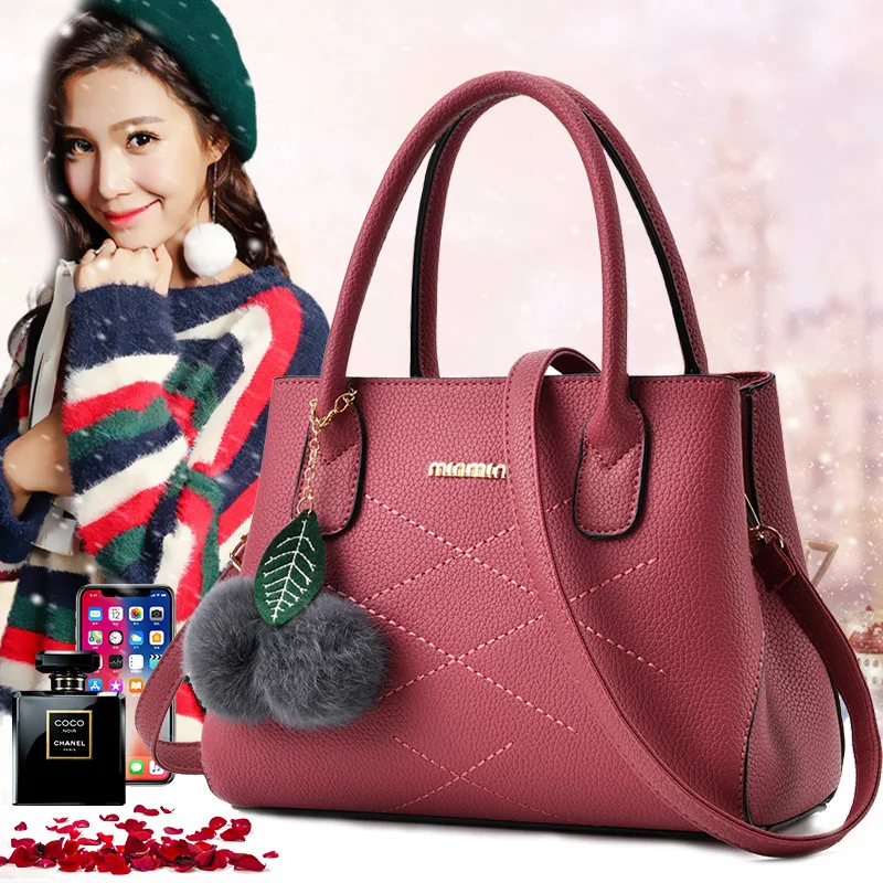 

2019 summer new Korean version handbag Casual shoulder bag Shell bag Crossbody bag Ladies bag ATxiuxian 28X13x21X13cm