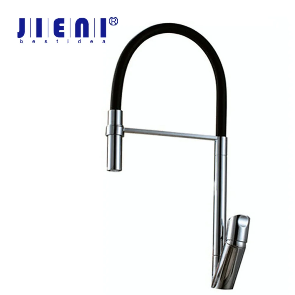 

JIENI 360 Swivel Spout Chrome Brass Taps Deck Mounted Vessel Sink Mixer Tap Kitchen Basin Sink Faucet Hot & Cold Mixer
