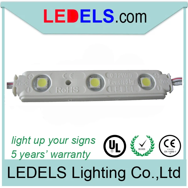 

3 years warranty,0.72w epistar outdoor sign backlight letter 5050 module led for light box