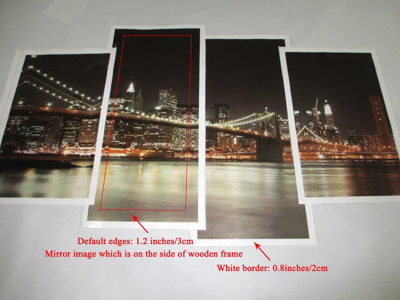 no wooden frame modern wall art canvas prints home decoration