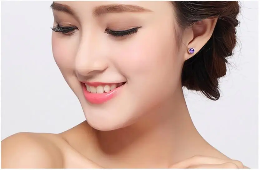 Женские и мужские серьги гвоздики с цирконием золотистого цвета|earrings fashion|fashion