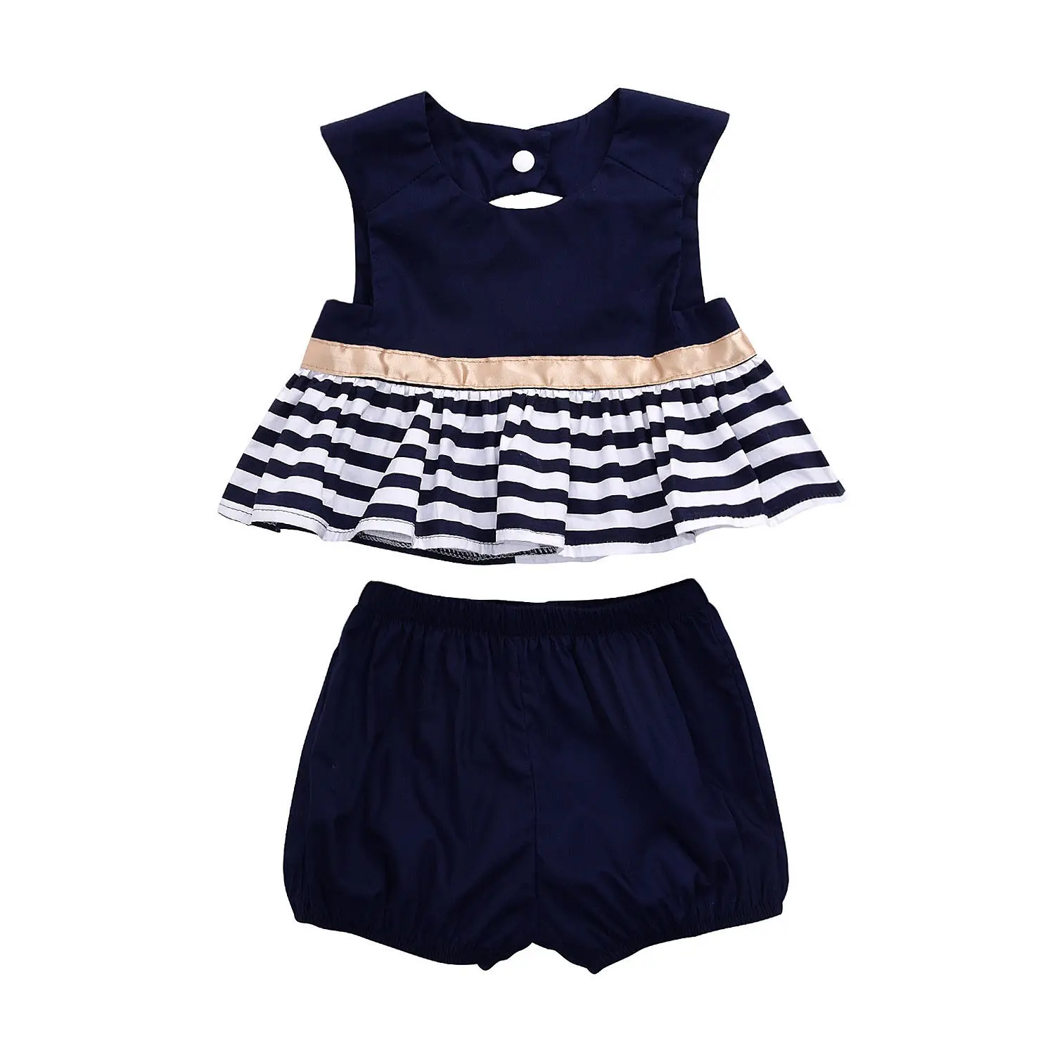 Summer Newborn Baby Girl Clothes Set Children Clothing Girls Striped ...