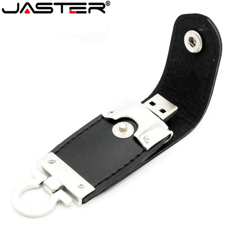 JASTER оптовая продажа кожаный usb флэш накопитель меховой брелок флешки 8 ГБ 32